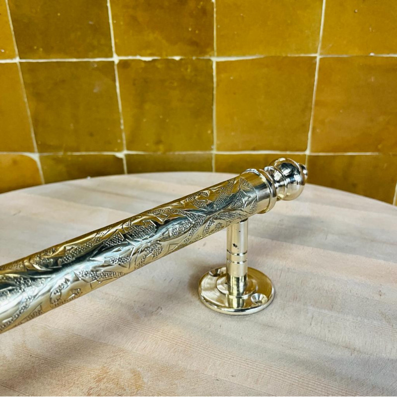 Poignée - Laiton - Baton de Bergé - Ciselée - S / M / L -