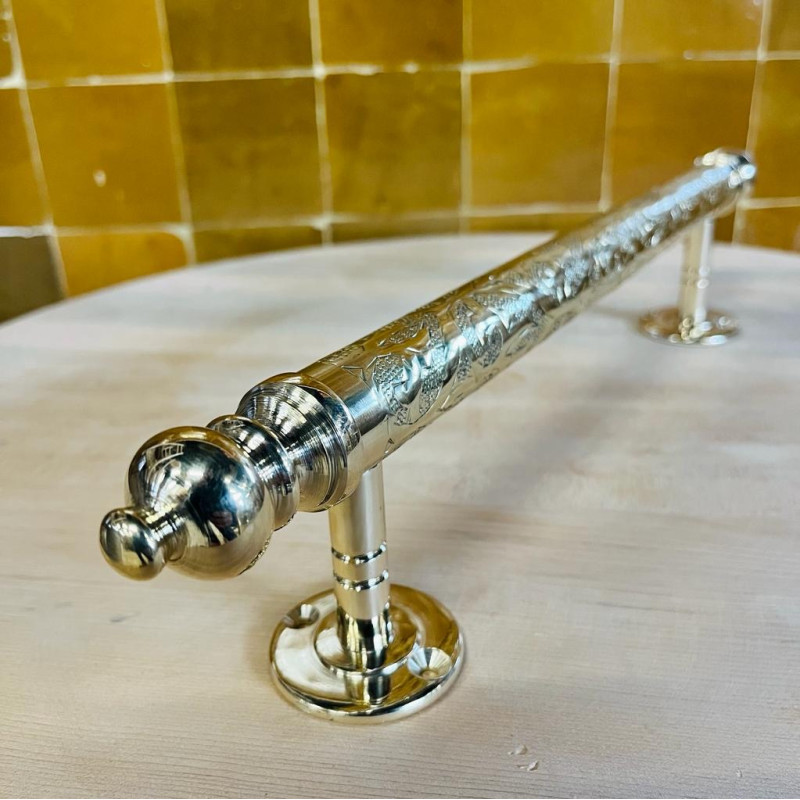 Poignée - Laiton - Baton de Bergé - Ciselée - S / M / L -