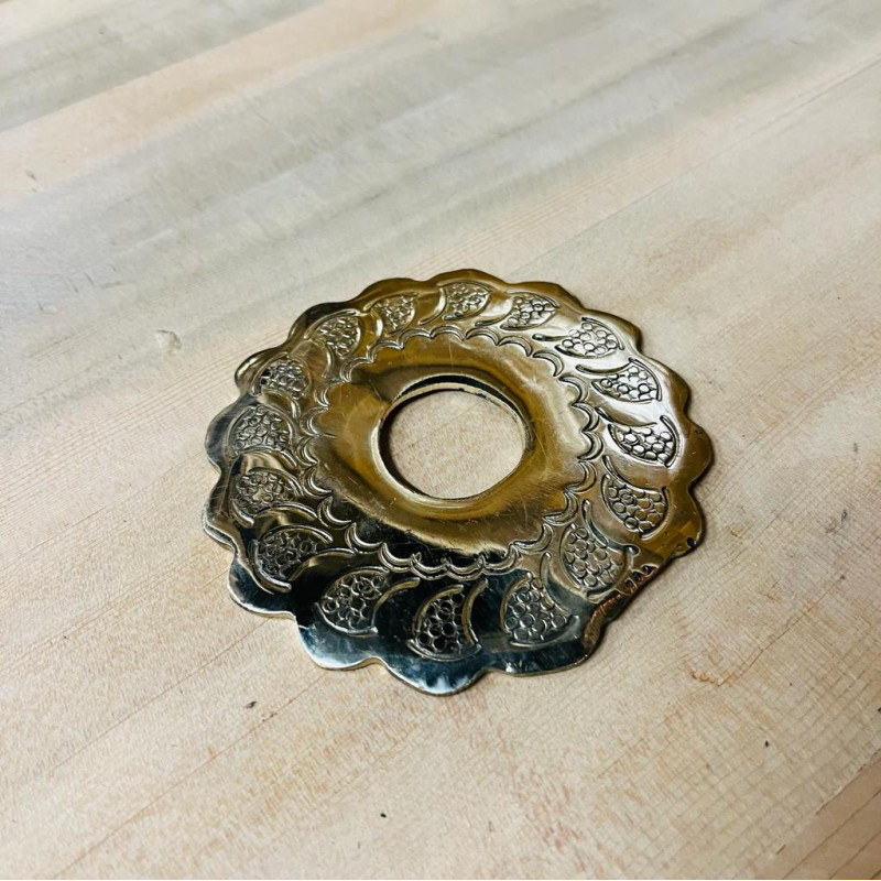 Robinet artisanal Poisson - Laiton ciselé - L : 8,5 cm -