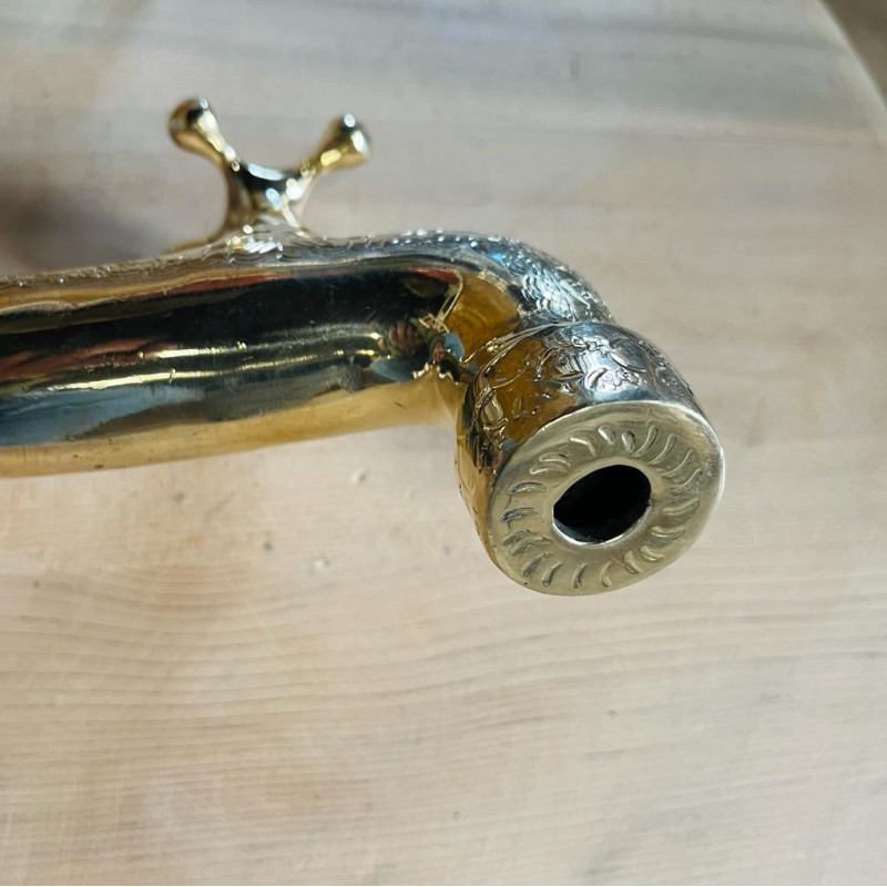 Robinet Artisanal - Laiton ciselé - Bec droit - Plusieurs tailles disponibles -