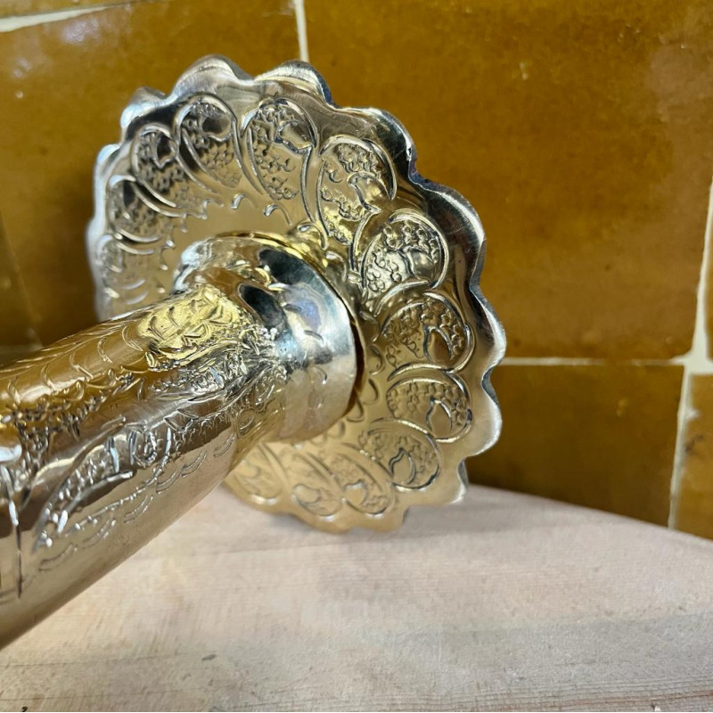 Robinet Artisanal - Laiton ciselé - Bec droit - Plusieurs tailles disponibles -