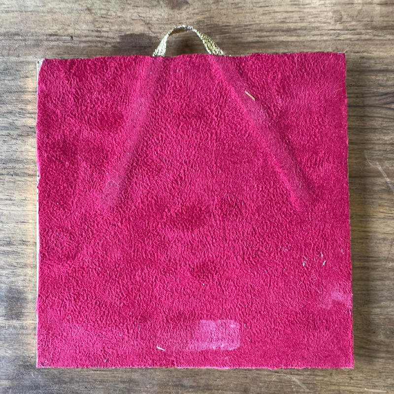 Plaque Décorative Artisanale - Laiton - WC Mixte - 15/15cm -