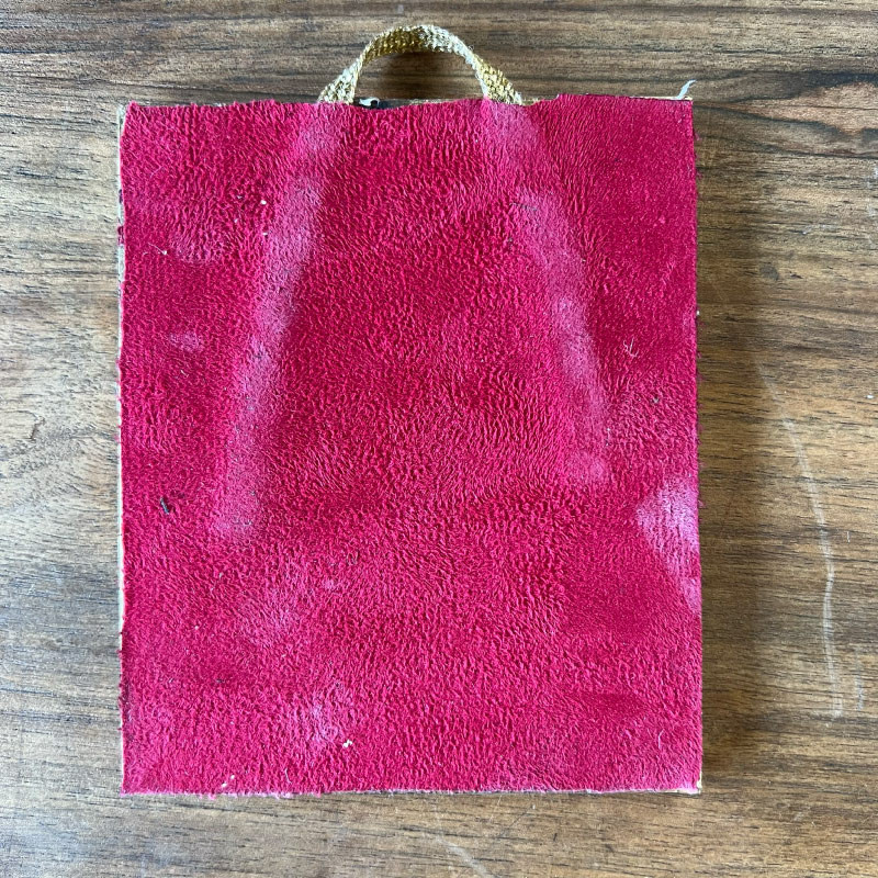 Plaque Décorative Artisanale - Laiton - WC Homme - 12/10cm -