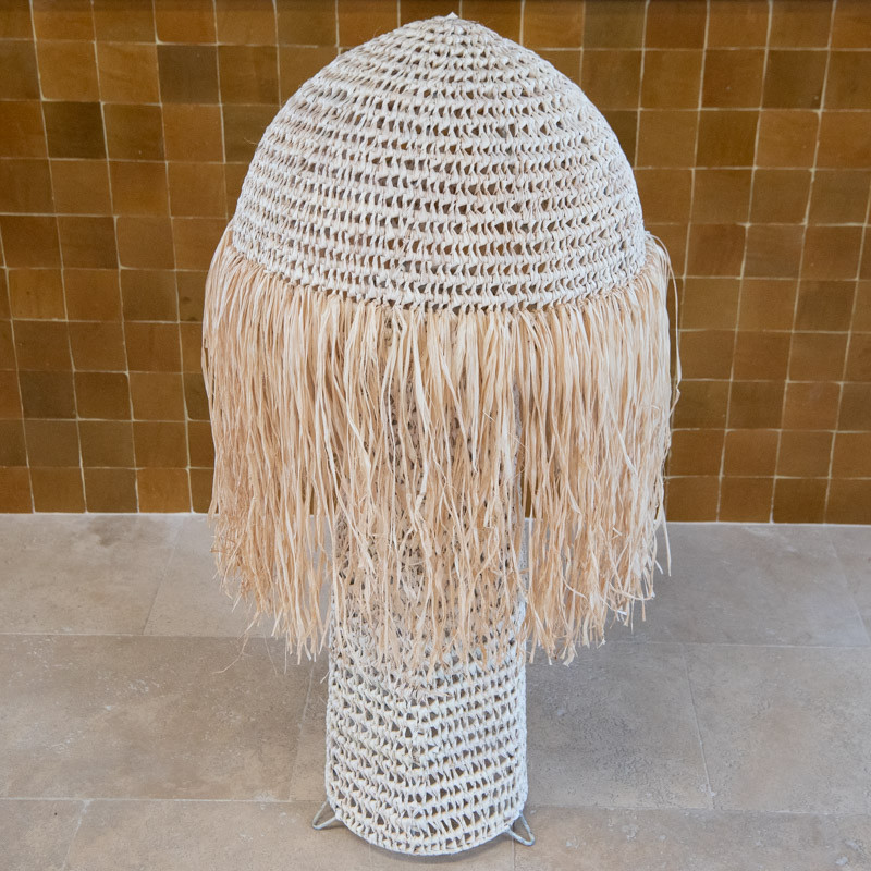 Champignon - Luminaire Doum & Raphia -