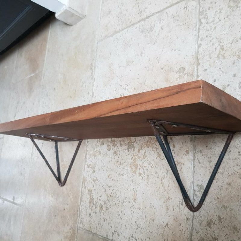 Support étagère fer forgé - Epingle -