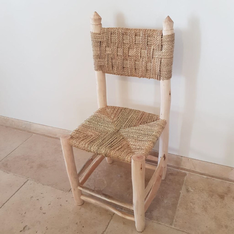 Chaise en Bois & Corde - Bohème -