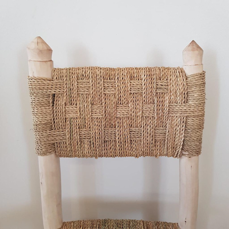 Chaise en Bois & Corde - Bohème -