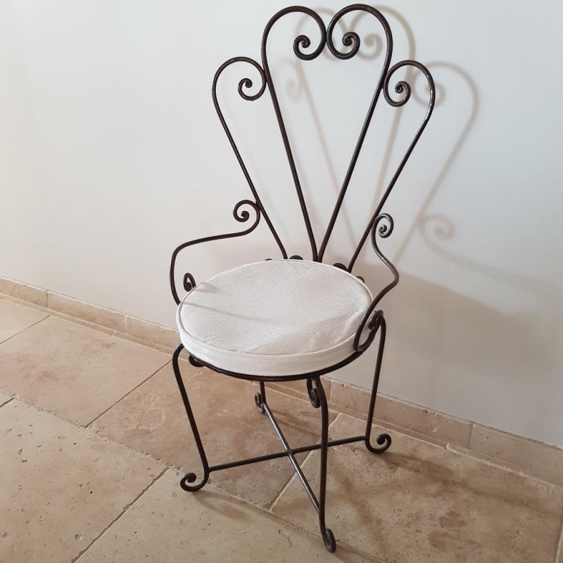 Chaise en fer forgé - Venise -