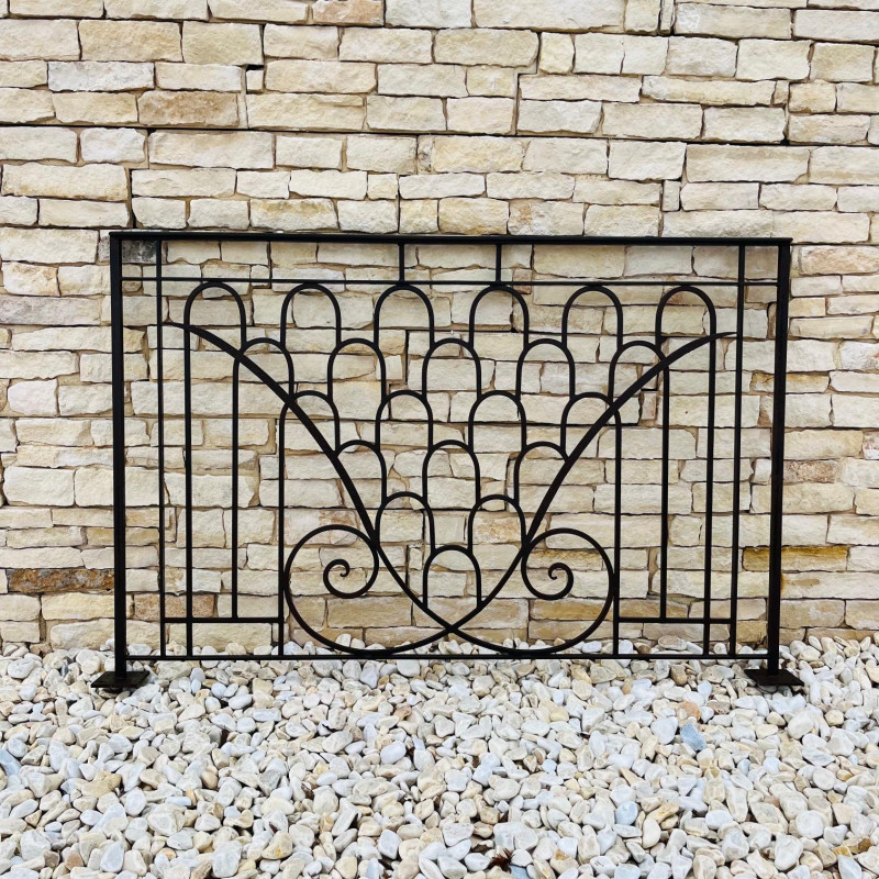 Garde Corps Droit - Fer Forgé - Art Déco - Hauteur 1m Finie -