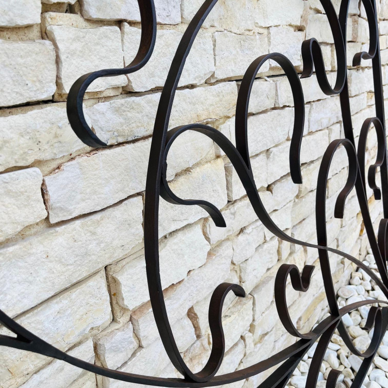 Garde Corps Droit - Fer Forgé - Serpentin - Hauteur 1m Finie -