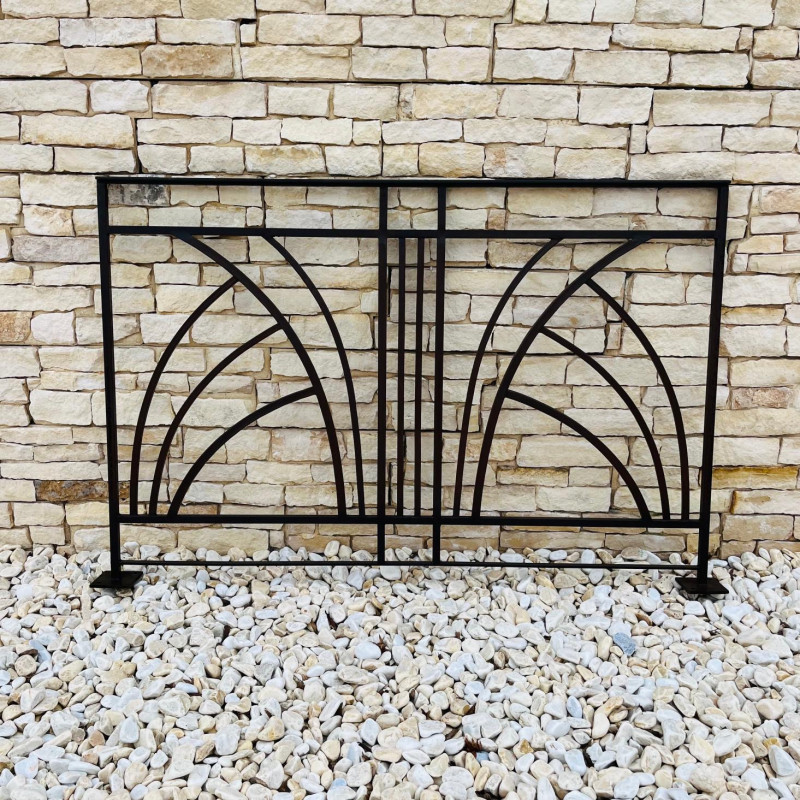 Garde Corps Droit - Fer Forgé - Années 30 - Hauteur 1m Finie -