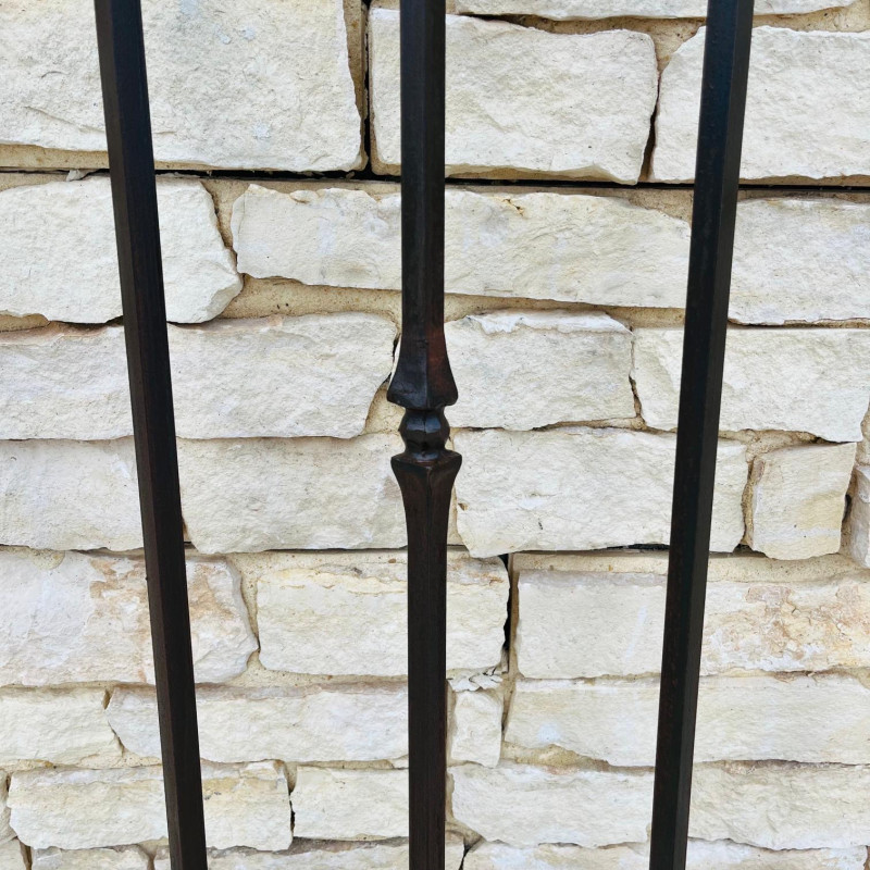 Garde Corps Droit - Fer Forgé - Médiéval - Hauteur 1m Finie -