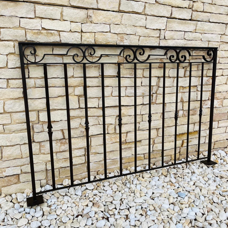 Garde Corps Droit - Fer Forgé - Médiéval - Hauteur 1m Finie -