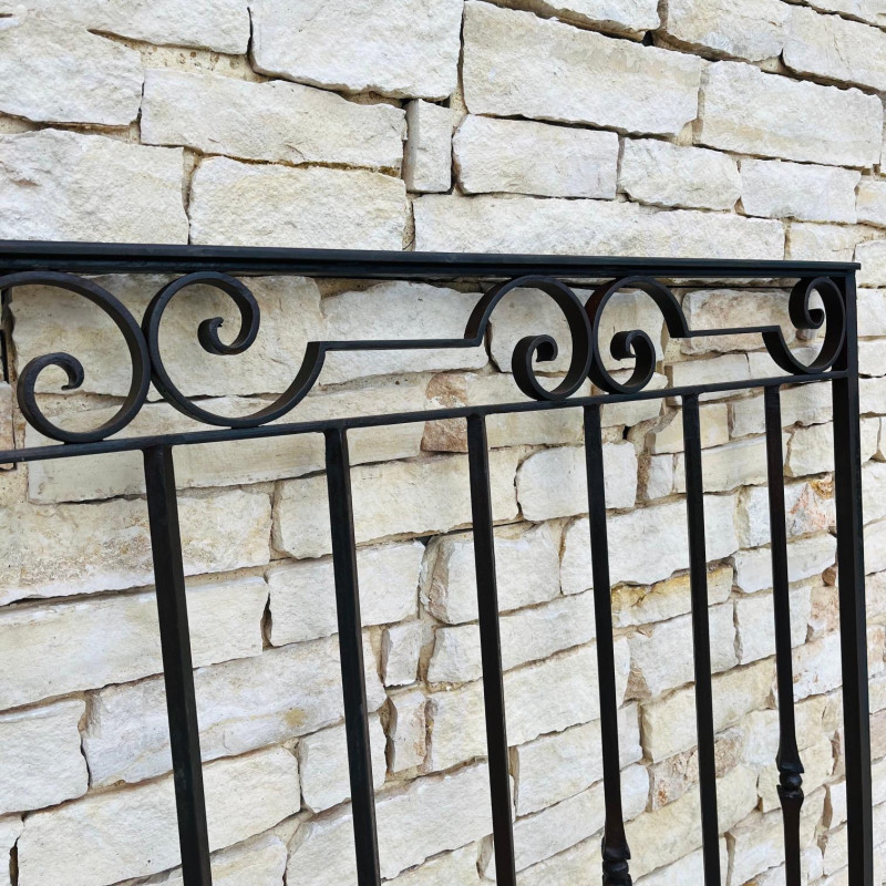 Garde Corps Droit - Fer Forgé - Médiéval - Hauteur 1m Finie -