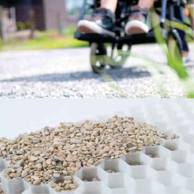 Stabilisateur de gravier -