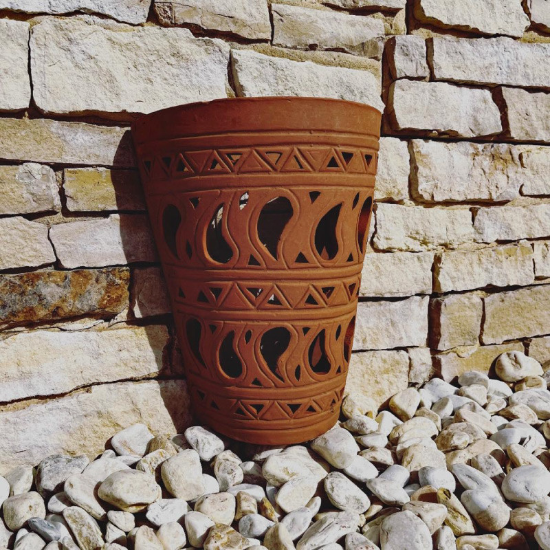 Poterie Artisanale - Applique - Terre Cuite -