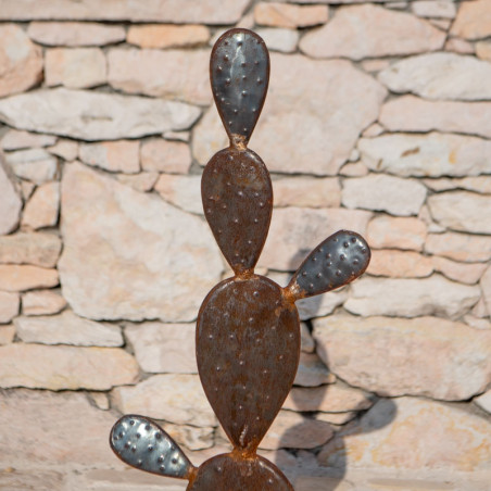 Sculpture en métal - Figuier de Barbarie - ≈80x40cm -