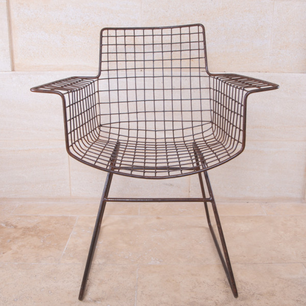 Chaise en métal - Fauteuil Grillage -