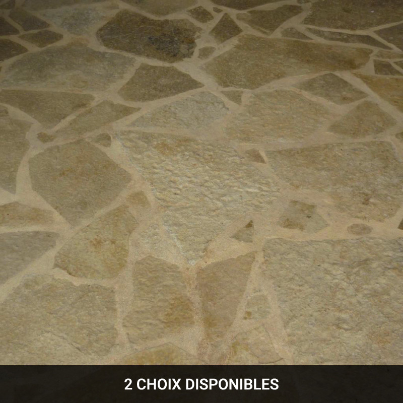 Dallage du Quercy - OPUS Incertum - Epaisseur 2,5/4cm -