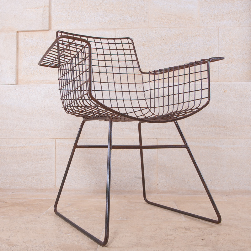 Chaise en Métal - Fauteuil Grillage -