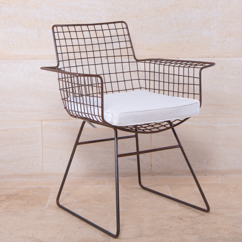 Chaise en Métal - Fauteuil Grillage -