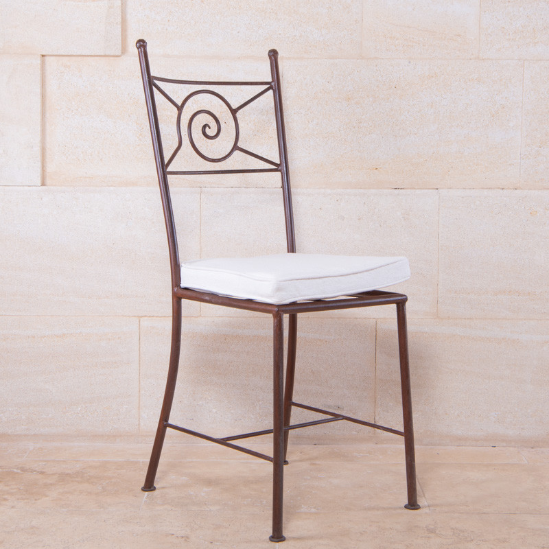 Chaise en fer forgé - Spirale -