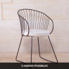 Chaise en métal - Tulipe - Chaise en métal - Tulipe -