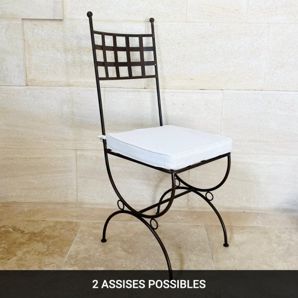 Chaise en fer forgé - Mini Provence -