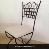 Chaise en fer forgé - Alice -