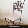 Chaise en fer forgé - Alice Grappe -