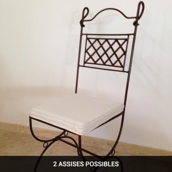 Chaise en fer forgé - Mélissa -