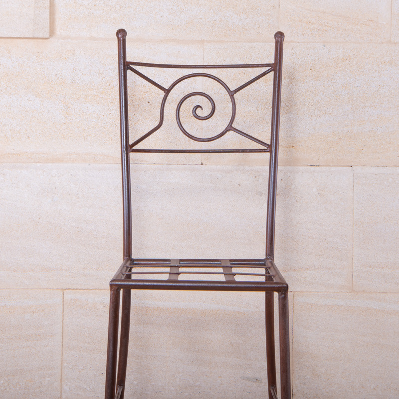 Chaise en fer forgé - Spirale -