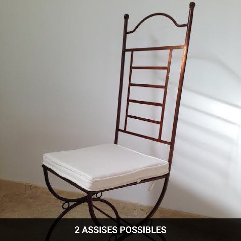Chaise en fer forgé - Jardin Secret -