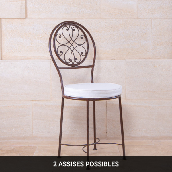 Chaise en fer forgé - Andalouse -