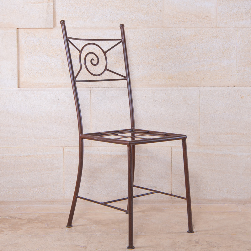 Chaise en fer forgé - Spirale -