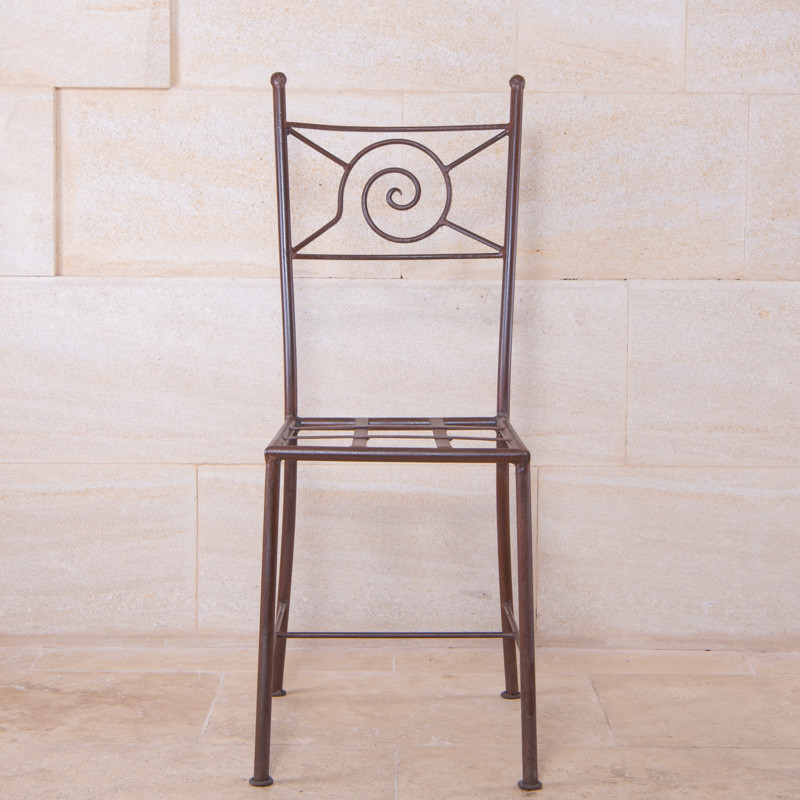 Chaise en fer forgé - Spirale -
