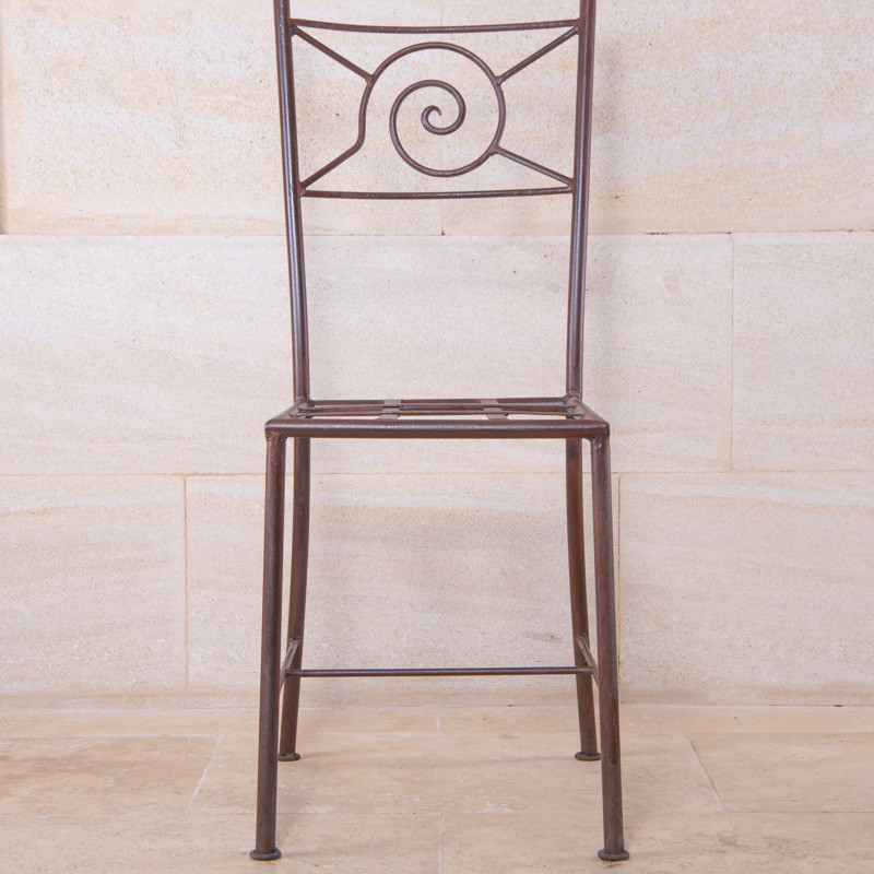 Chaise en fer forgé - Spirale -