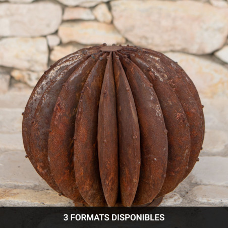 Sculpture Métal - Cactus Boule - ≈d40cm -