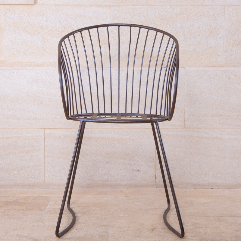 Chaise en métal - Tulipe -