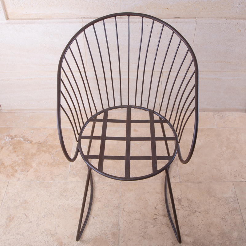 Chaise en métal - Tulipe -