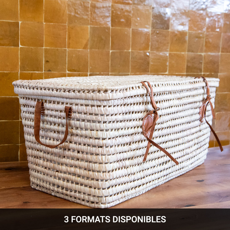Coffre de rangement - Doum & Cuir - Léa -