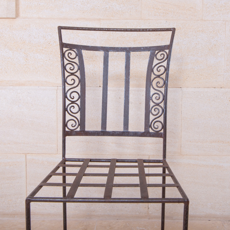 Chaise en fer forgé - Italienne -