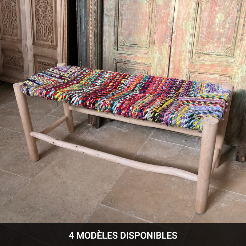 Banc - Bohème - Coloré - 1m -