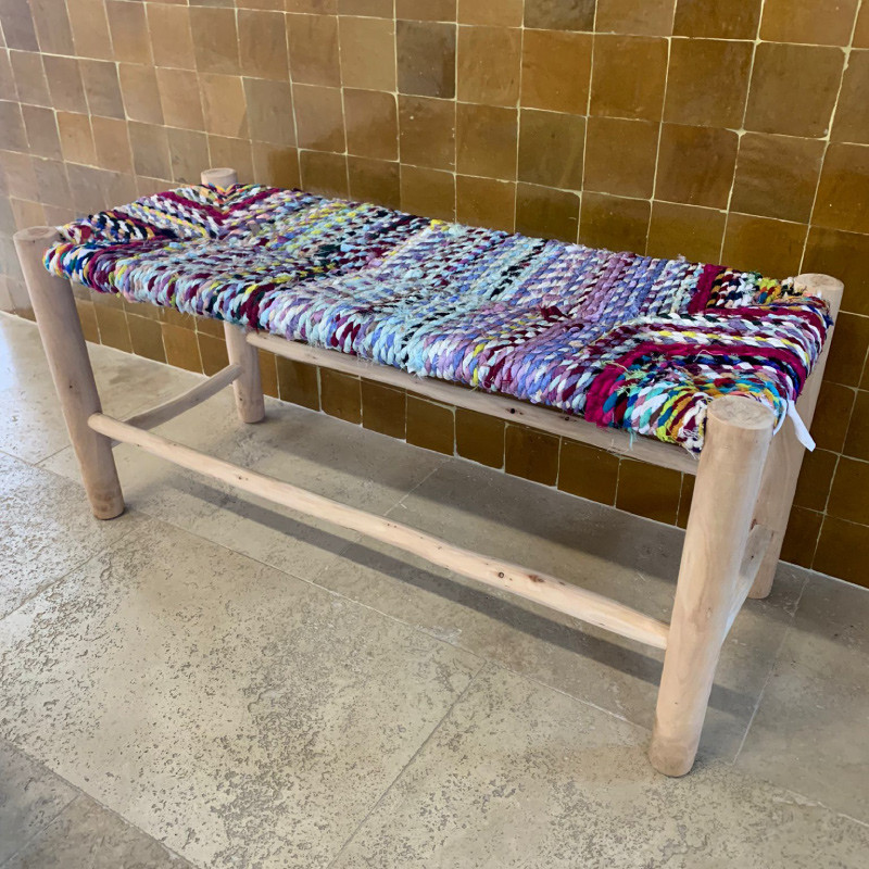 Banc - Bohème - Coloré - 1m -