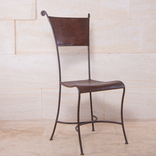 Chaise en fer forgé - Escargot -