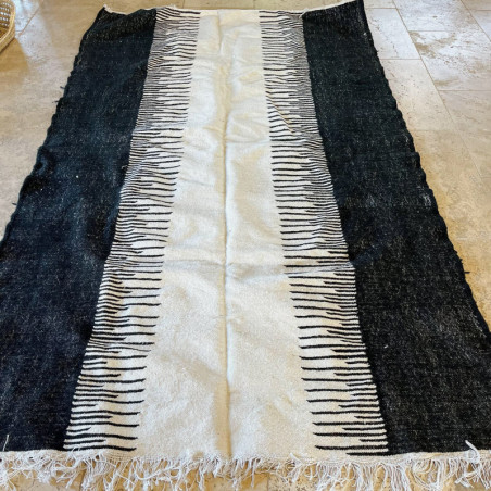 Tapis Kilim Noir - XVIII - 245/145cm -