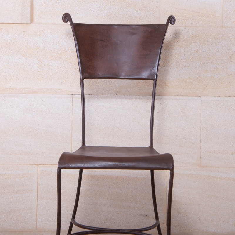 Chaise en fer forgé - Escargot -