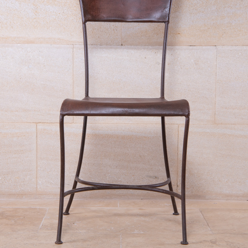 Chaise en fer forgé - Escargot -