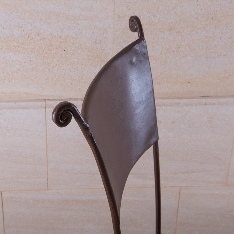 Chaise en fer forgé - Escargot -