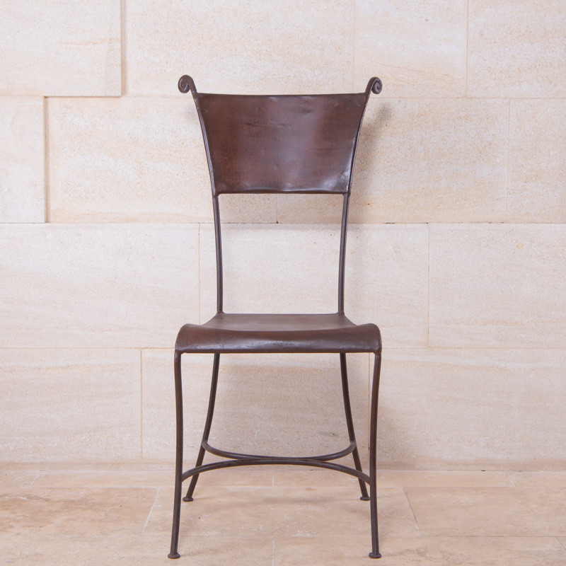 Chaise en fer forgé - Escargot -